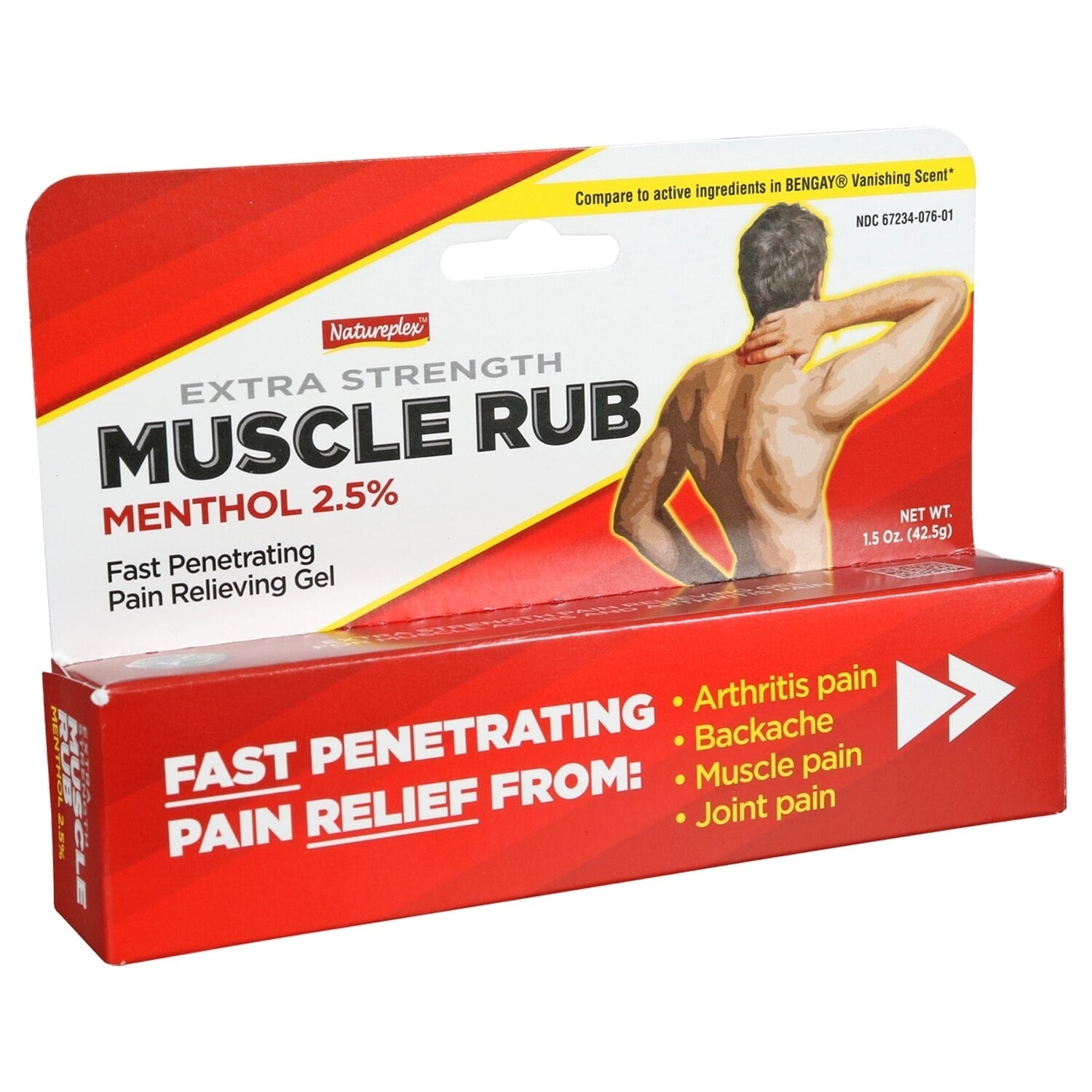 Natureplex Extra Strength Muscle Rub, 1.5 Ounces (2pk)