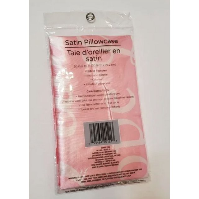 Satin Pillowcase, Faith Hope Love, Pink Pillow, Breast Cancer Ribbon, 20 x 30 2pk