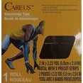 Careus Kinesiology Tape KT Tape 8 Precut Strips 2"x 2.23 YDS BLACK