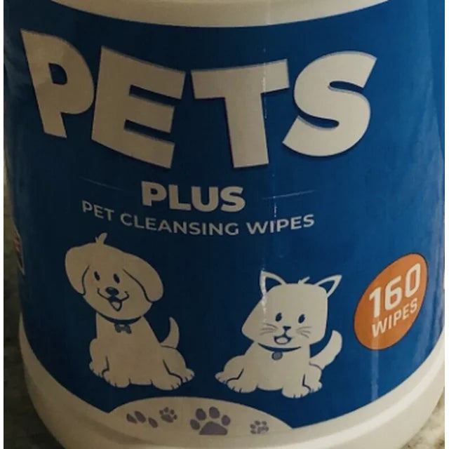 New-Pets Plus Pet Cleaning Wipes. 160 Gently Wipes. (2pk)