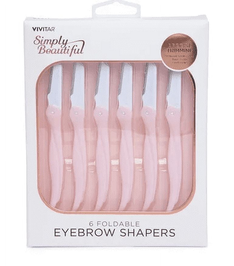 Vivitar Simply Beautiful EYEBROW SHAPERS - 6 Foldable Pieces