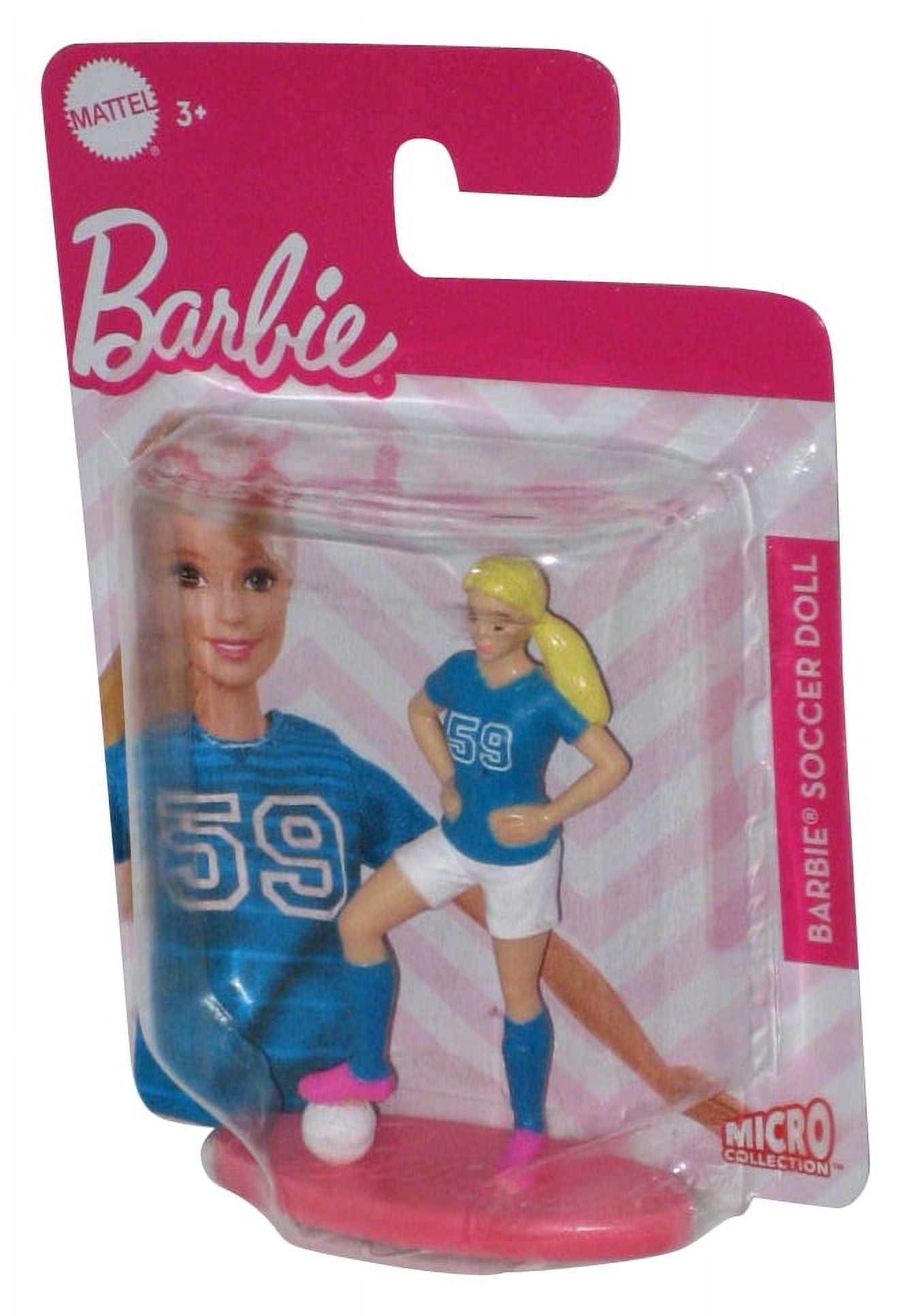 Barbie Soccer Doll (2021) Mattel Sports Micro Collection Mini Figure (2pk)