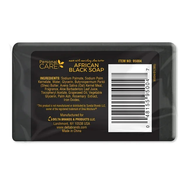 Personal Care African Black Soap. Anti Acne. 4 oz / 113 G (2pk)