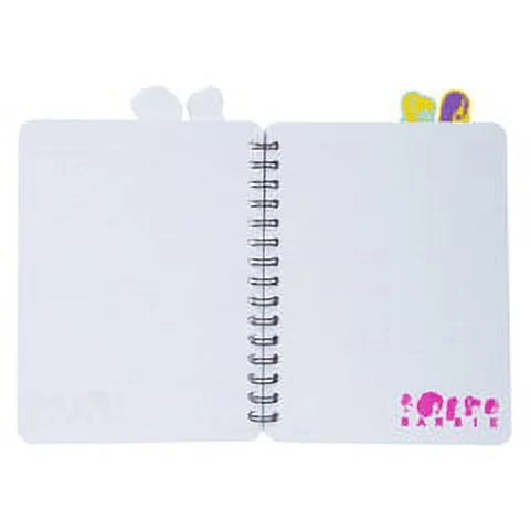 Barbie 4-Tab Spiral Notebook Journal | 9 x 6 Inches