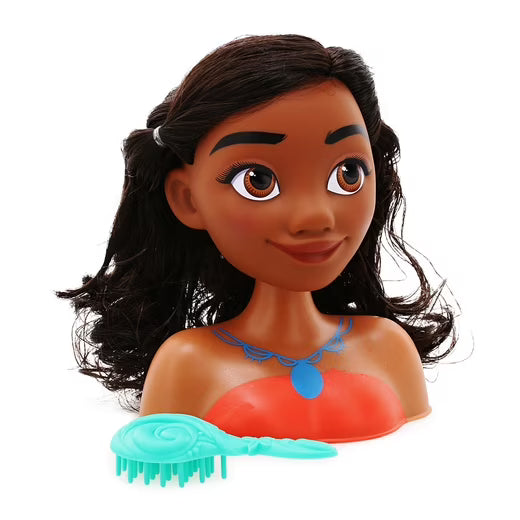 Moana Styling Head - Disney Adventure Design - Perfect Hair Playset for Budding Hairstylists & Fans of the Ocean Voyager