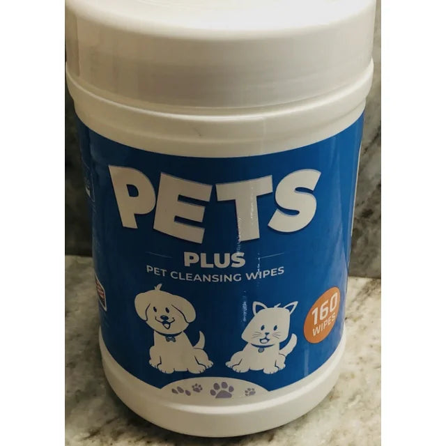New-Pets Plus Pet Cleaning Wipes. 160 Gently Wipes. (2pk)