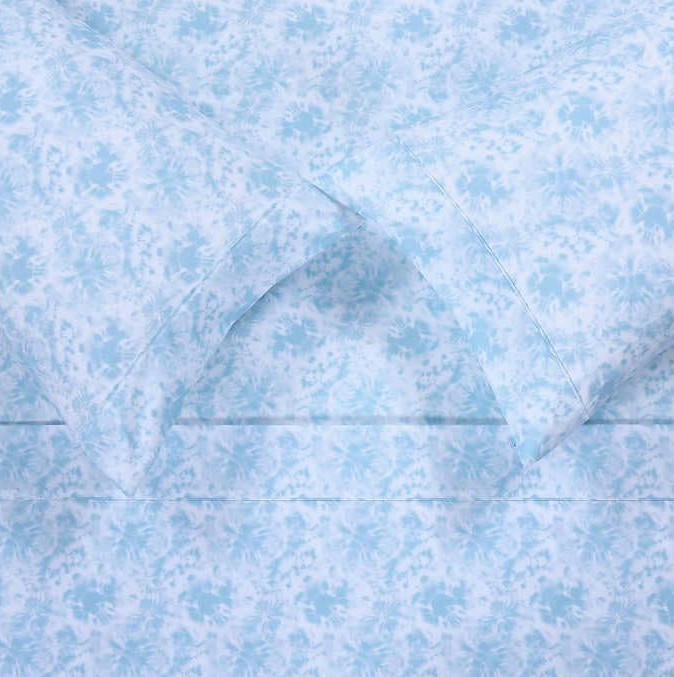 4-Piece Printed Sheet Set - Full/Twin| 17"" Extra Deep | Cool, Crisp, Breathable Bed Sheets - Brushed for Softness