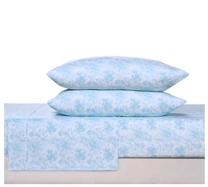 4-Piece Printed Sheet Set - Full/Twin| 17"" Extra Deep | Cool, Crisp, Breathable Bed Sheets - Brushed for Softness