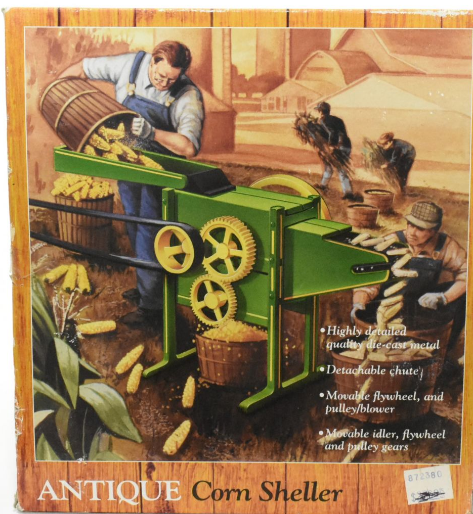 Antique ERTL Farm Series John Deere 1920s Corn Sheller 1/8 Scale Green