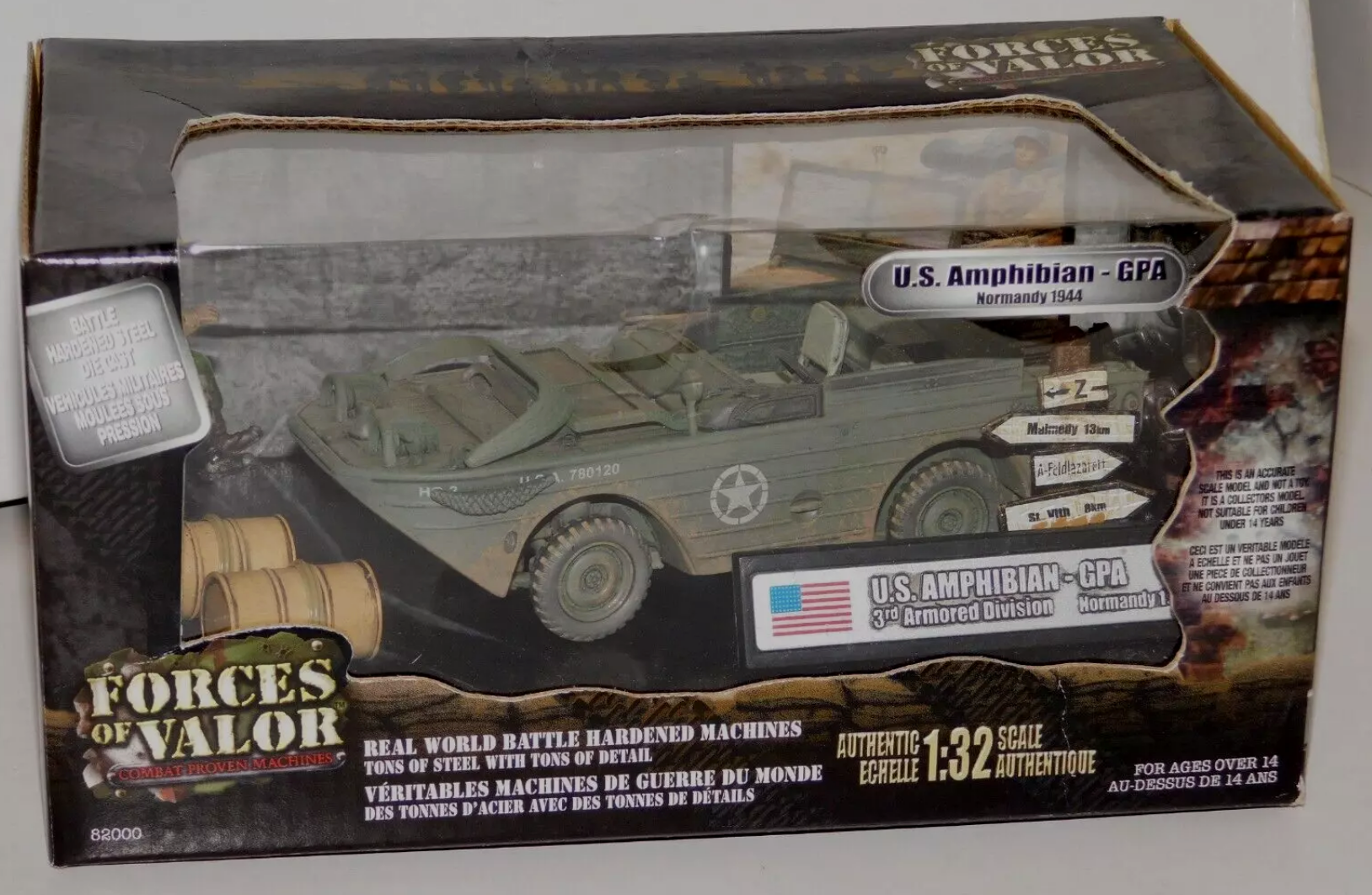 Vintage Forces Of Valor 1:32 U.S. Amphibian GPA Normandy 1944 Diecast Military Vehicle