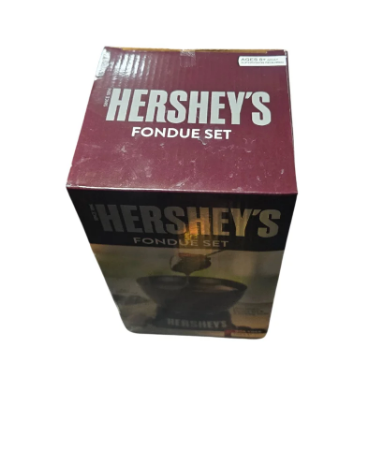 Hershey's Fondue Pot Set with Fondue Pot and 4 Dipping Forks