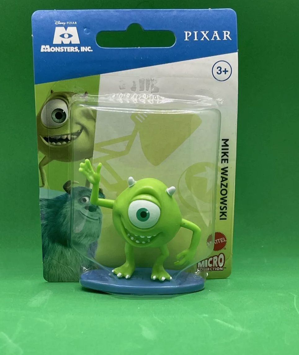Disney Pixar Monsters "Mike Wazowski" Mini Figure (New) 2pk