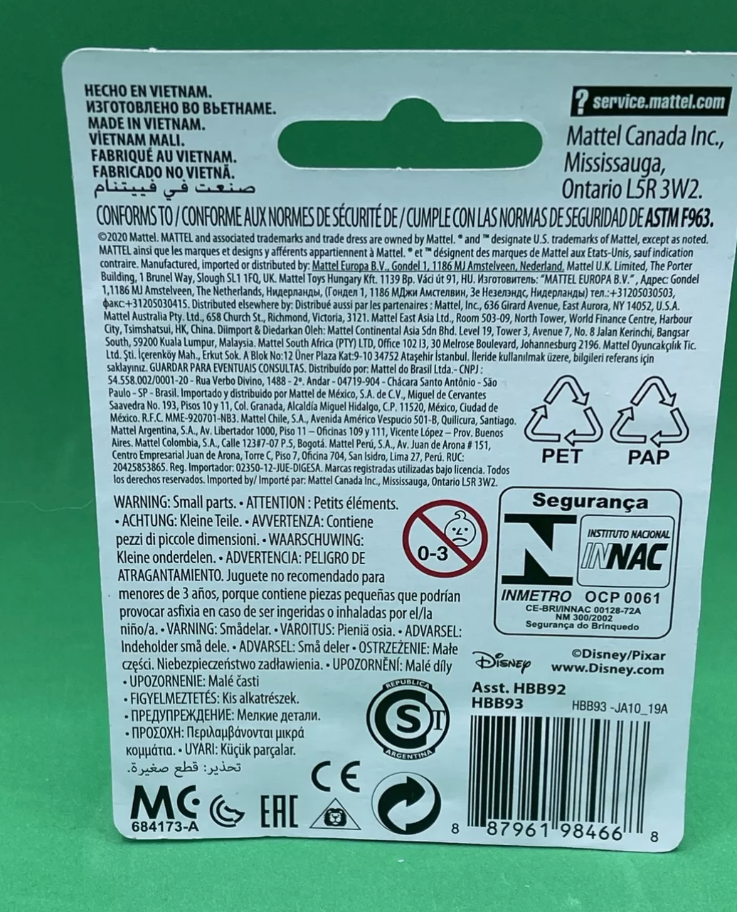 Disney Pixar Monsters "Mike Wazowski" Mini Figure (New) 2pk