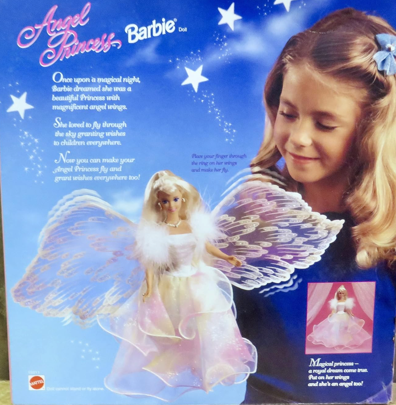 Angel Princess Flying Barbie Doll 1996 Mattel 15911 NRFB