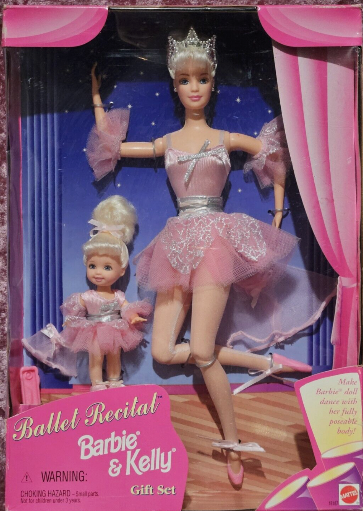 Barbie & Kelly Ballet Recital Doll Gift Set 1997 Mattel #18187