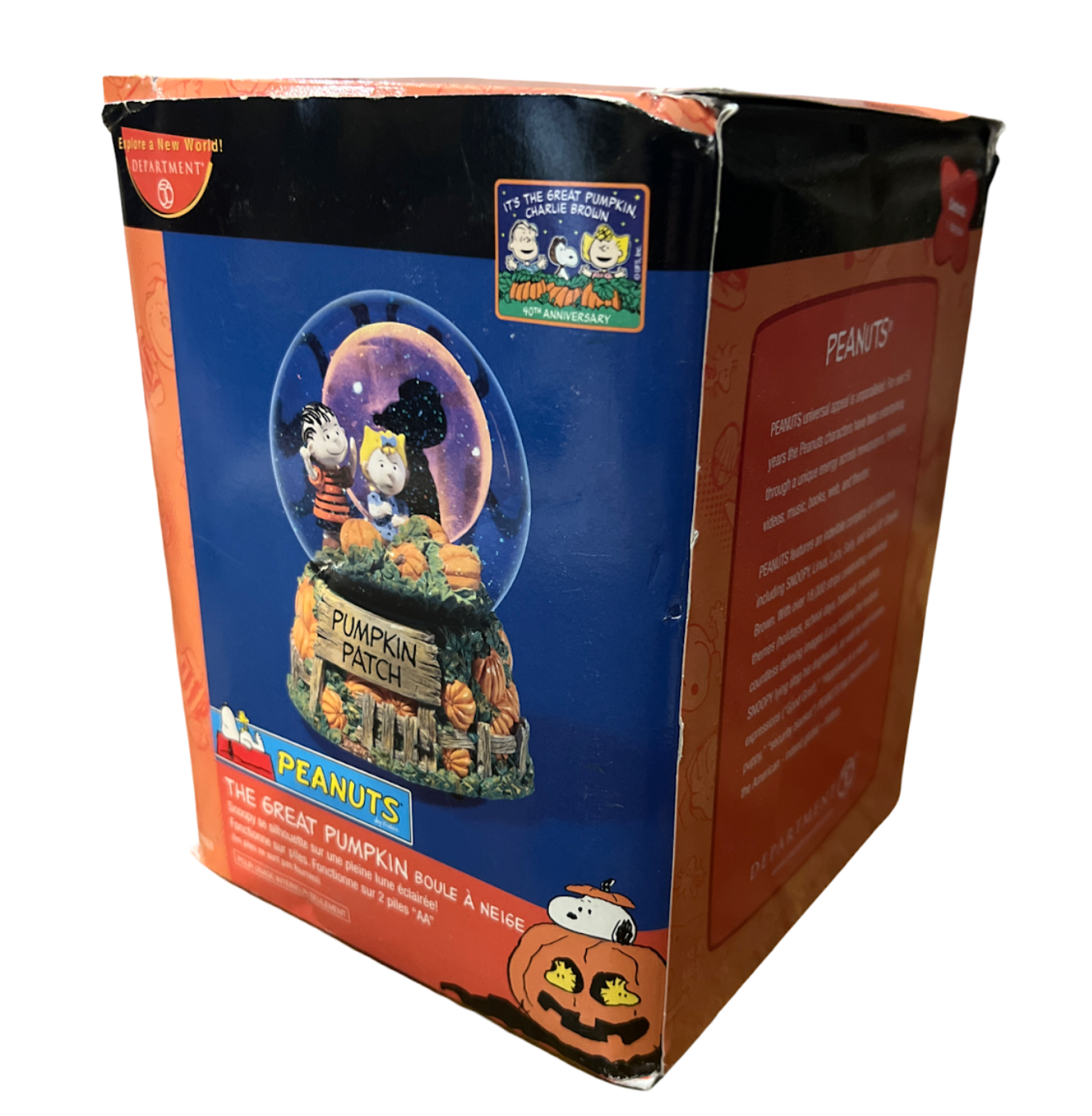 Peanuts The Great Pumpkin Water Globe Decorative