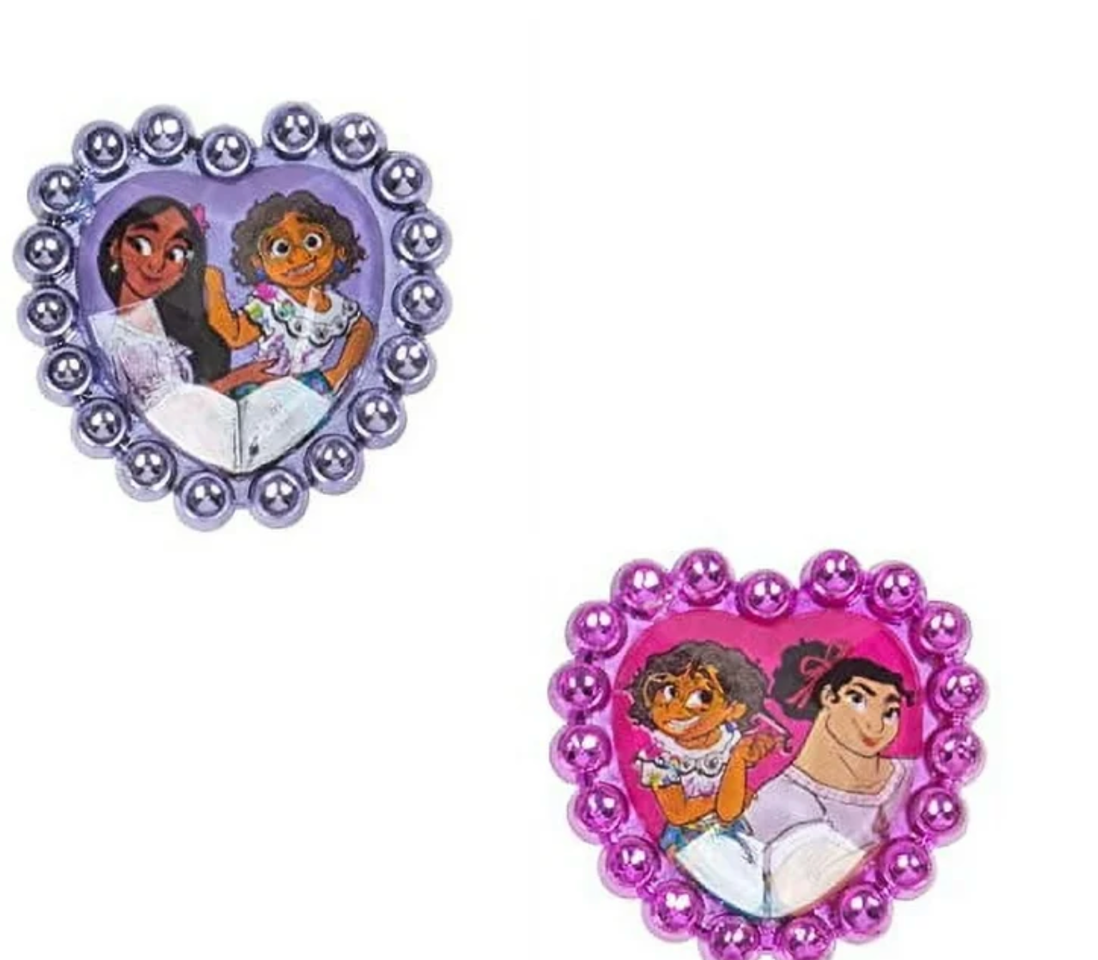 LUV HER Encanto Girls BFF 6 Piece Toy Jewelry Box Set with Rings, Bracelets, and Hair Clips, Ages 3+