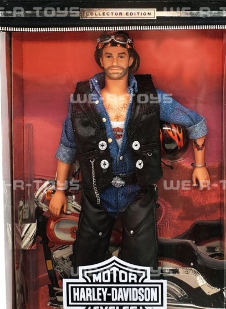 Kenner Harley-Davidson Collectible Child Dolls, PVC Plastic Black