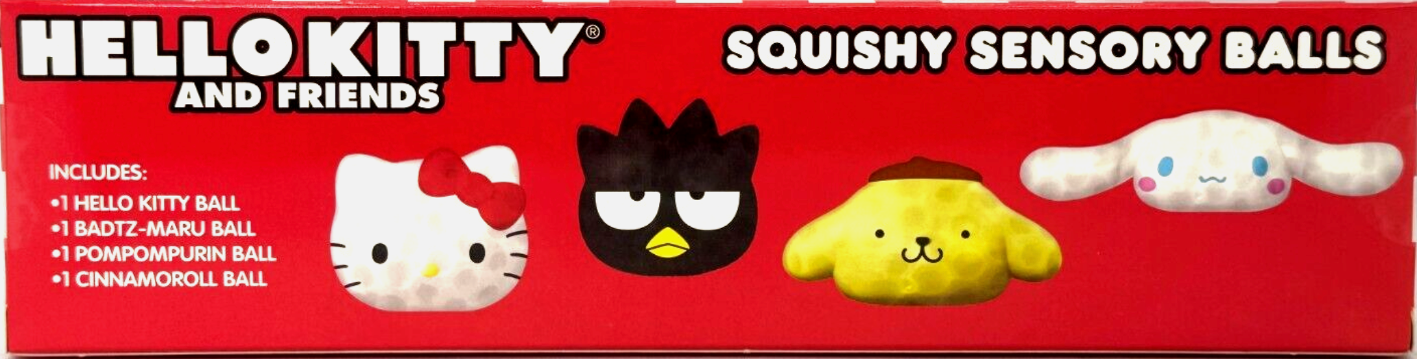 Hello Kitty & Friends Sensory Squishy Stress Balls 4 Pack Badtz-Maru Cinnamoroll