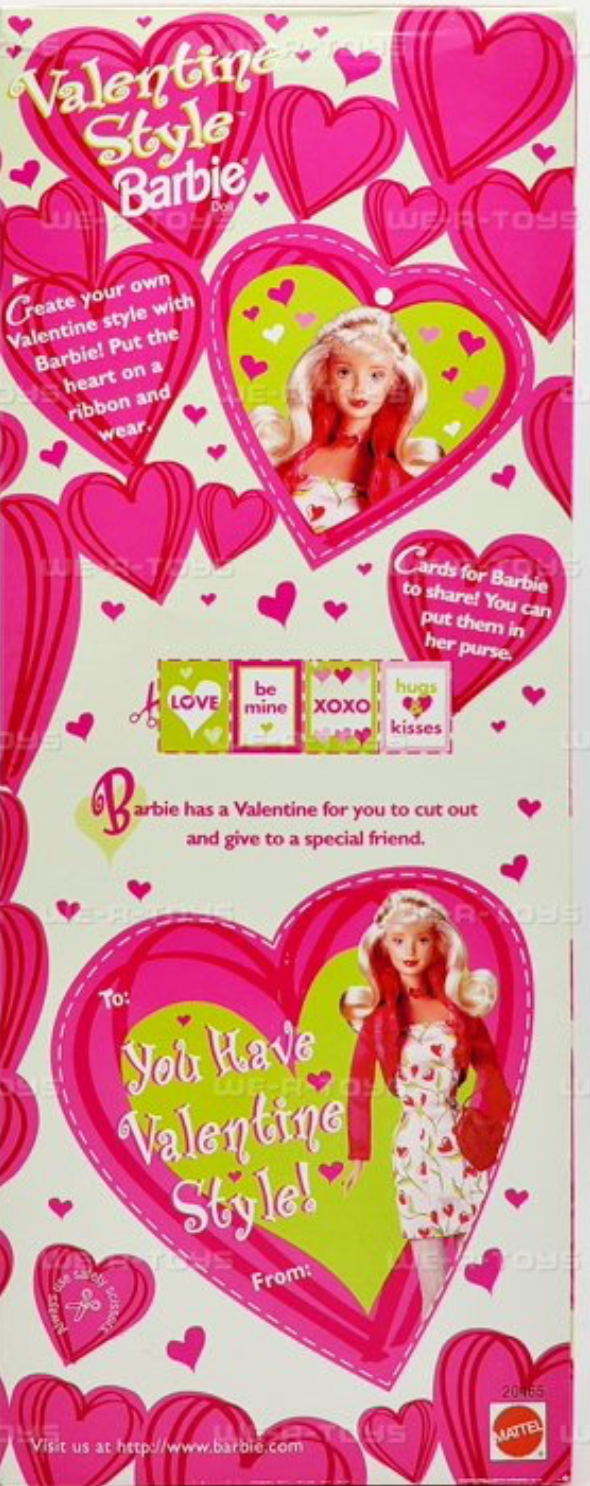 Valentine Style Barbie Doll Target Special Edition 1998 Mattel 20465