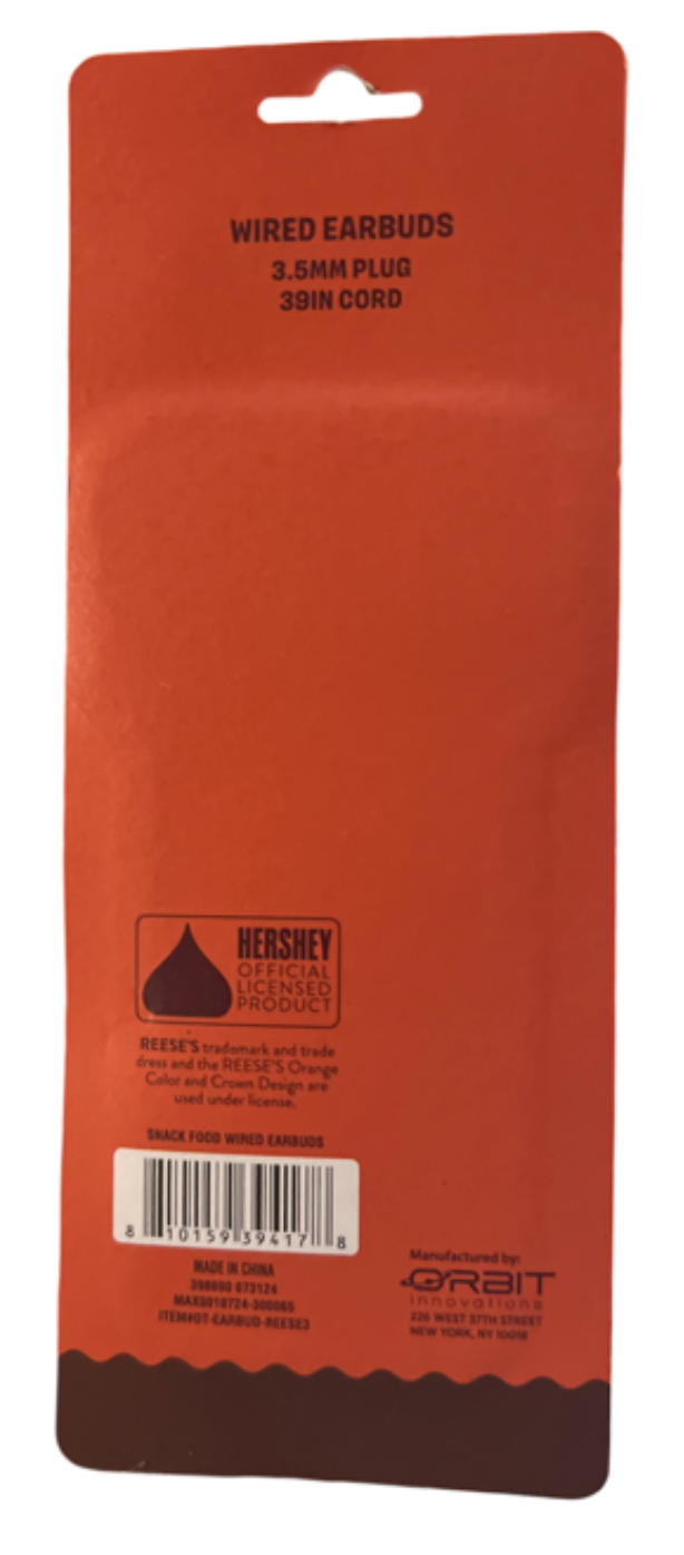 Reese's Wired Earbuds Headphone Skin, Single Piece, New