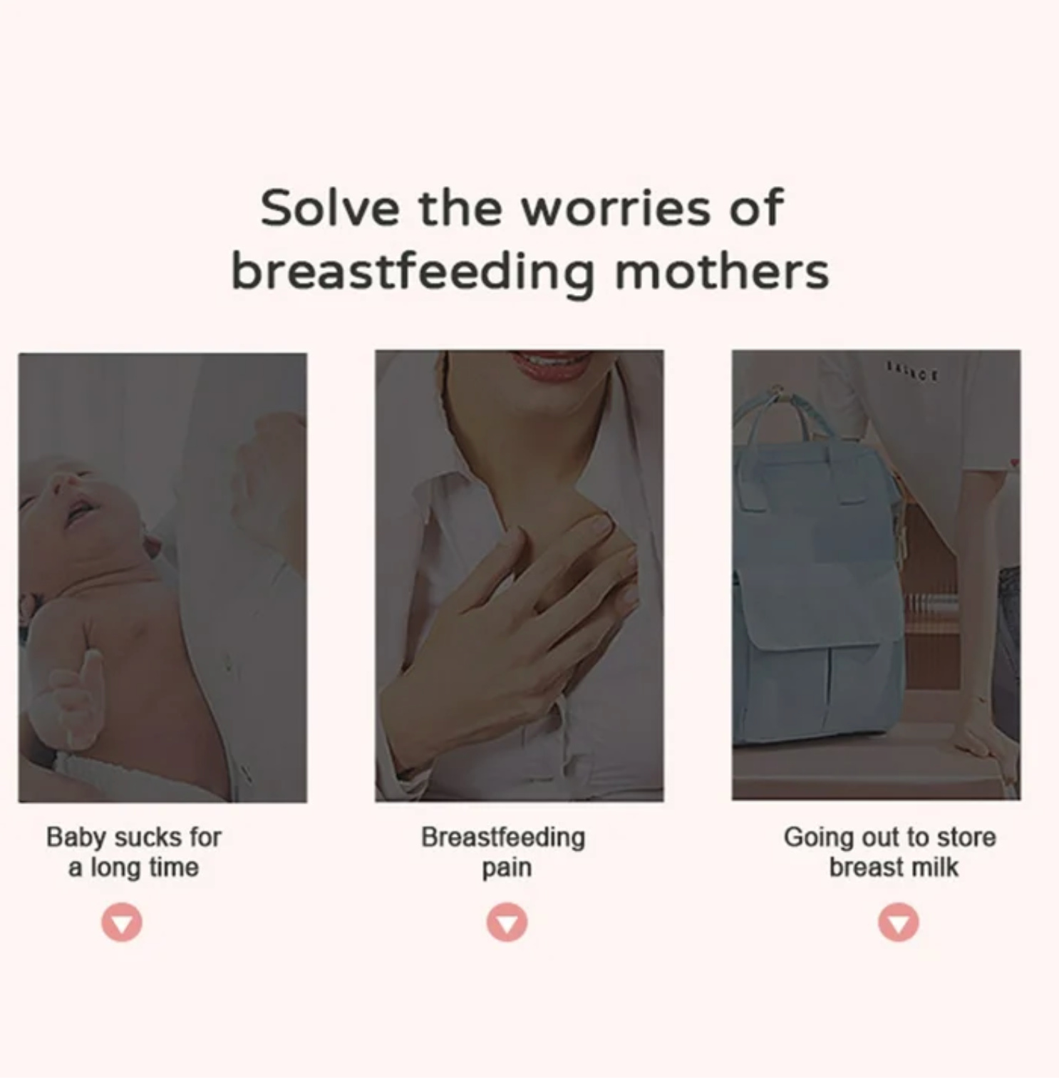 Double Electric Pump Hands Free Pump for Breastfeeding 2 Modes & 9 Adjustable Levels Low Noise -Backflow USB Powered with 2pcs 150ml Milk Bottles