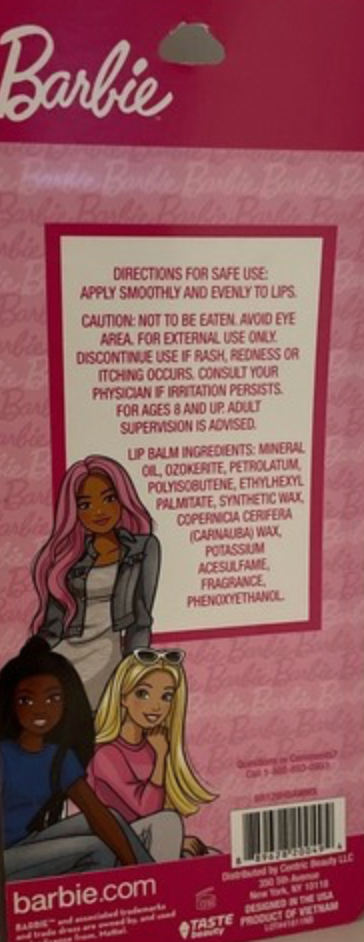 Barbie 8 Great Flavors Lip Balm