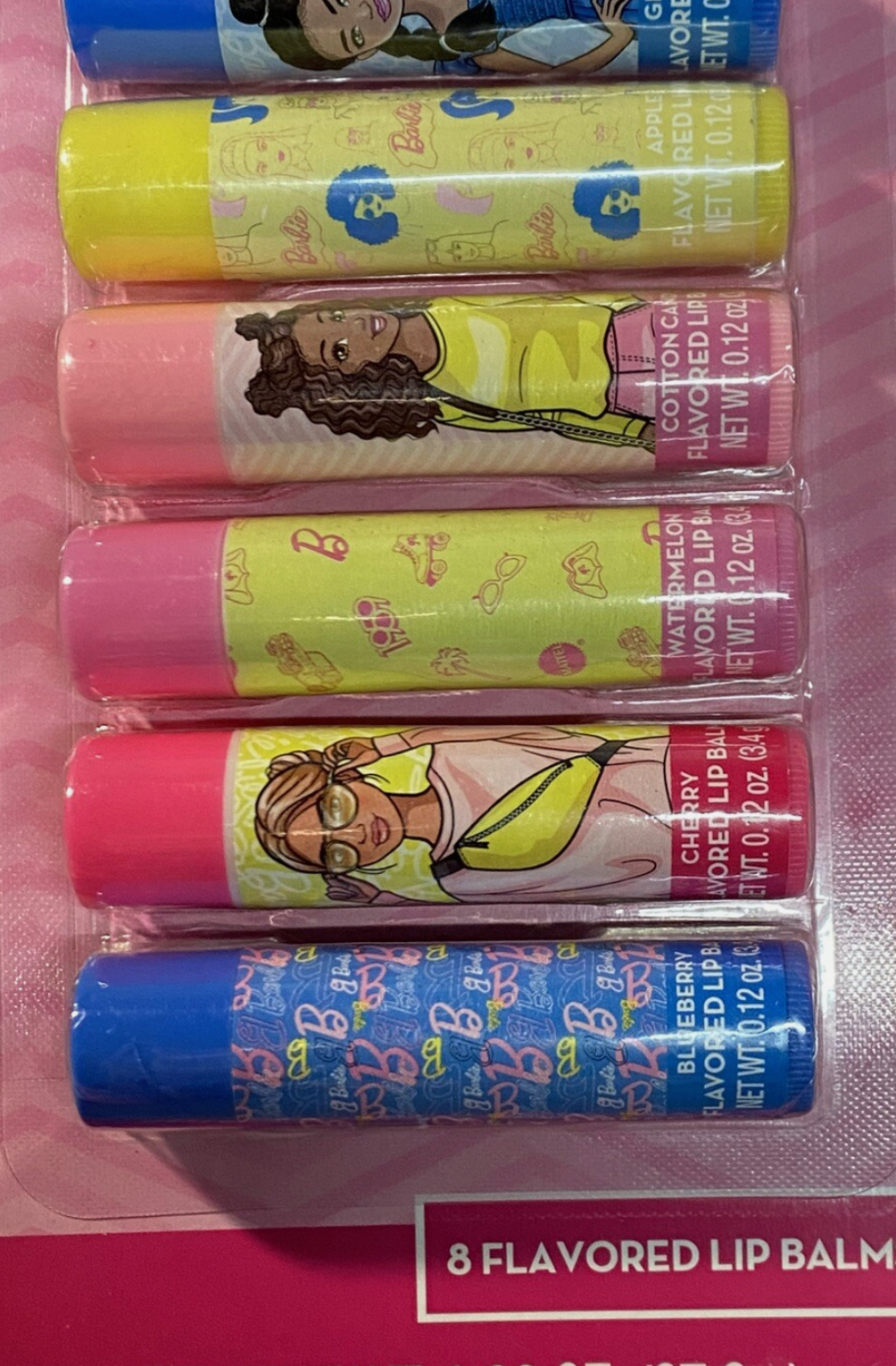 Barbie 8 Great Flavors Lip Balm