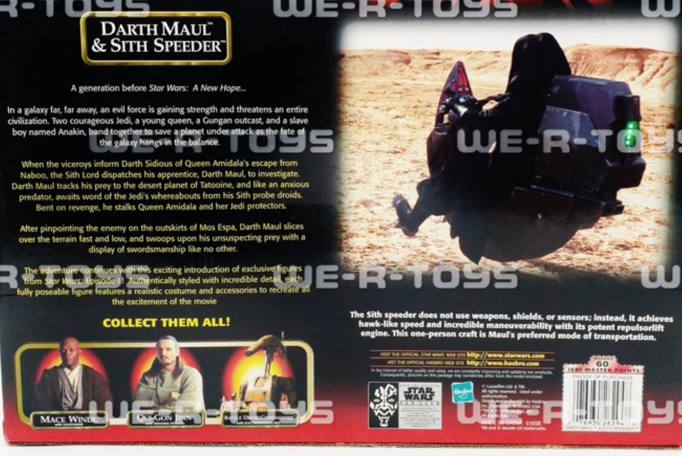 Star Wars Episode I Darth Maul & Sith Speeder Set Hasbro 1999 No. 26294 NRFB