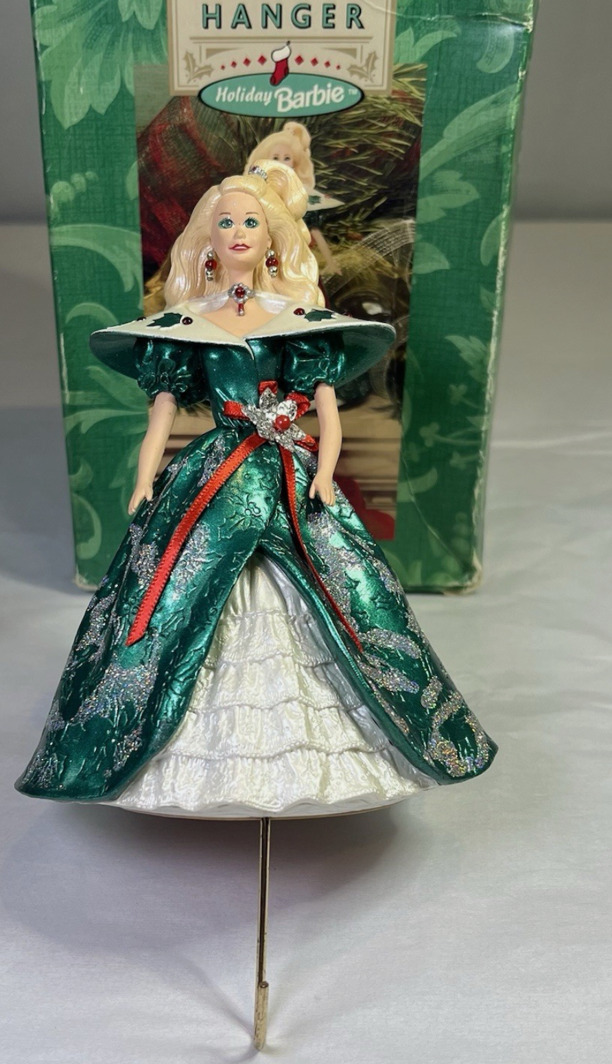 Hallmark Holiday Barbie Stocking Hanger 1996 XSH3101