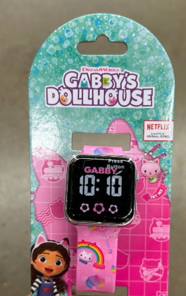 Gabby's Dollhouse LED Watch Wristwatch Design may very