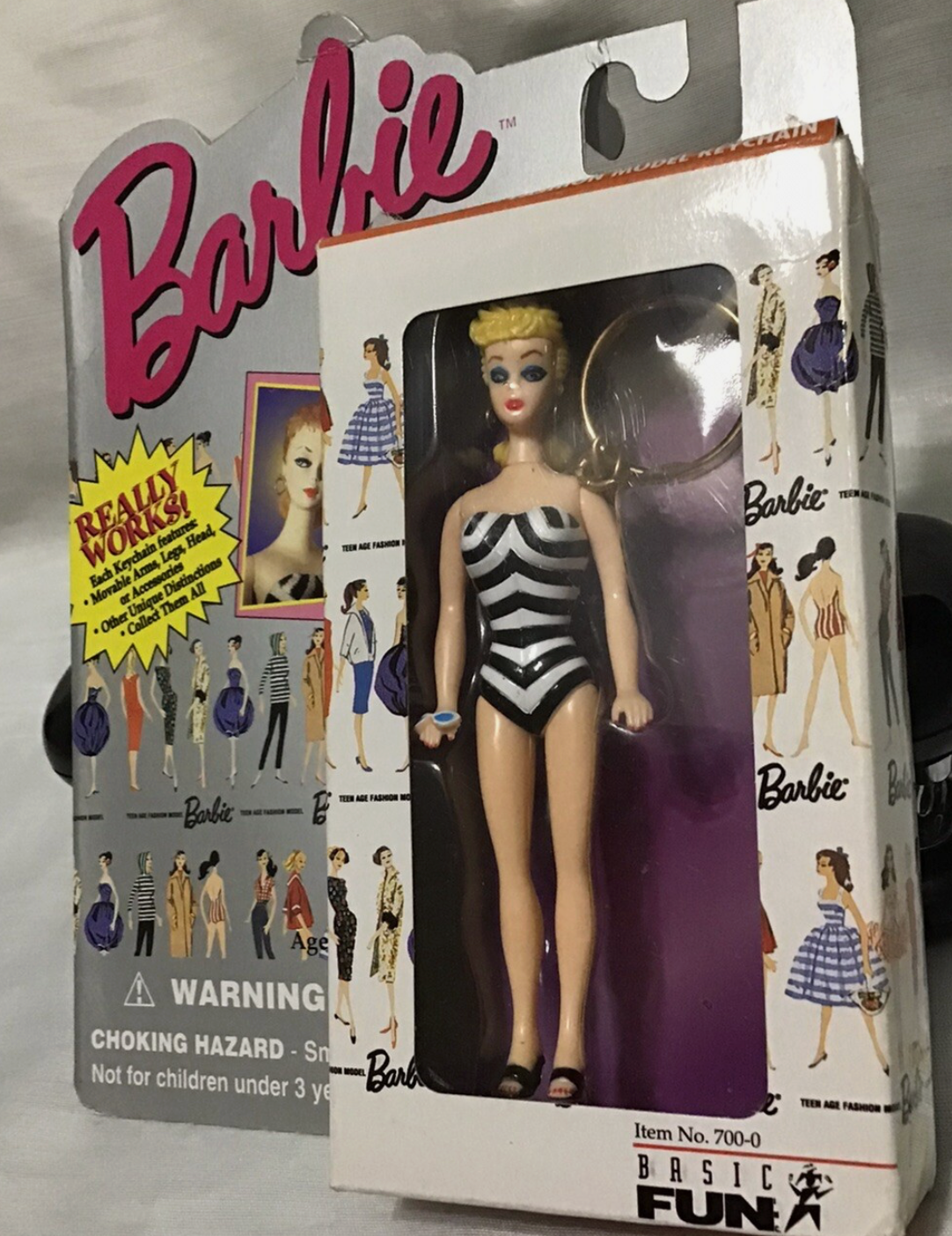 Barbie 1959 Brunette Keychain