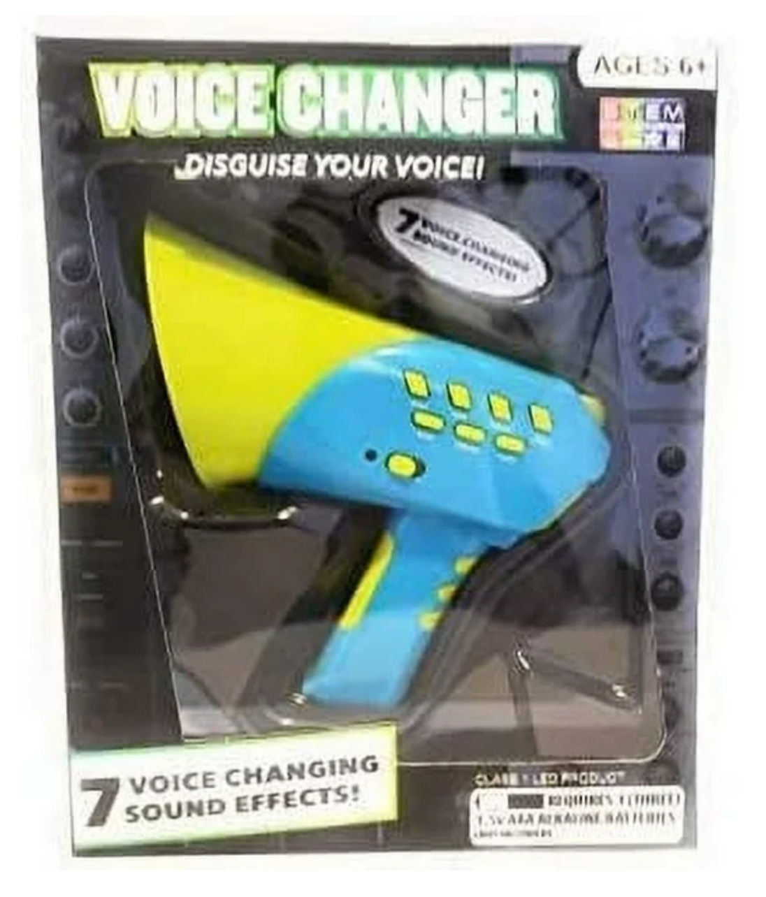 Stem Voice Changer, 7 Voice Changing Sound Effects Blue/Yello