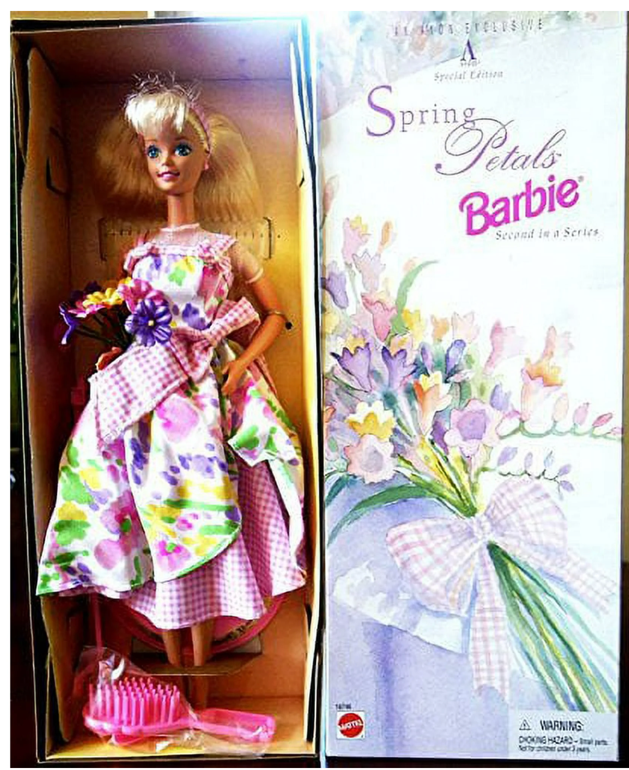 Spring Petals Barbie Doll Blonde Second in Series Avon Exclusive Special Edition
