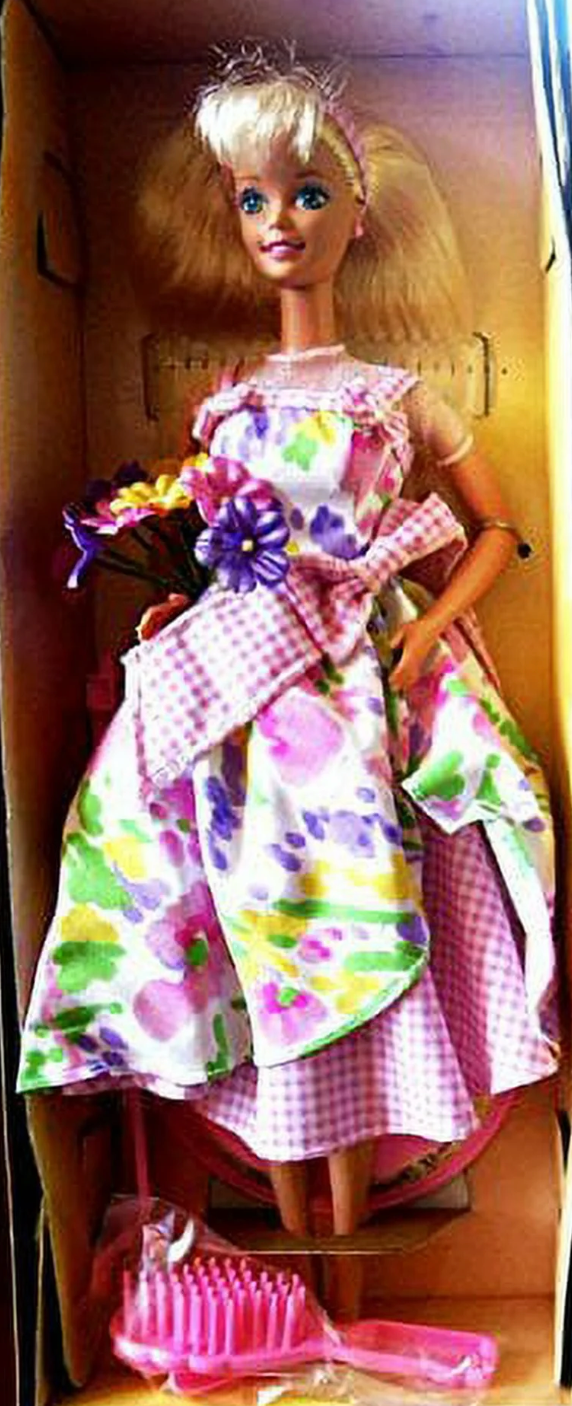 Spring Petals Barbie Doll Blonde Second in Series Avon Exclusive Special Edition