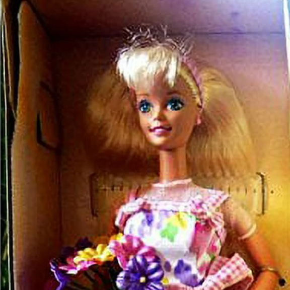 Spring Petals Barbie Doll Blonde Second in Series Avon Exclusive Special Edition