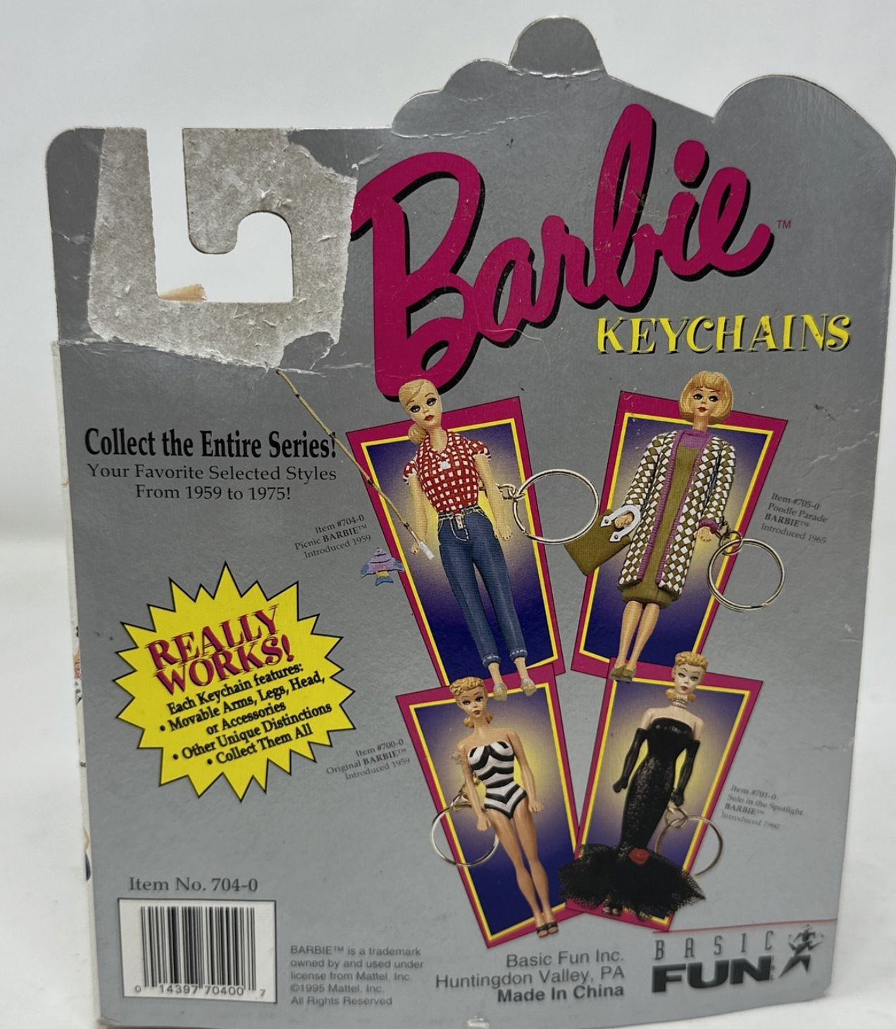 Picnic barbie keychain