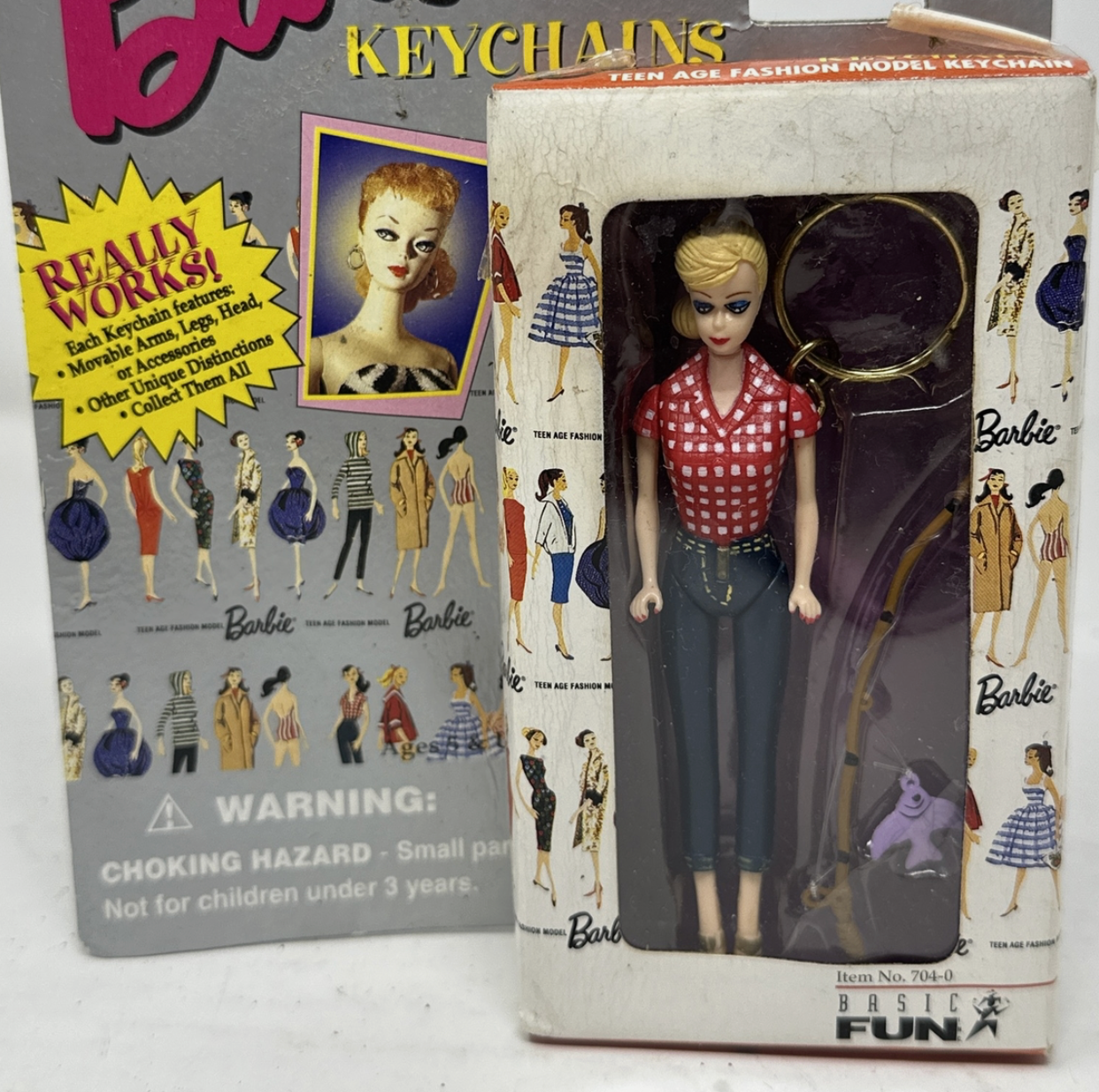 Picnic barbie keychain