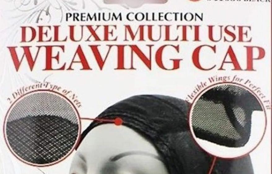 Donna Collection Premium Collection Deluxe Multi Use Weaving Cap, Black (2pk)