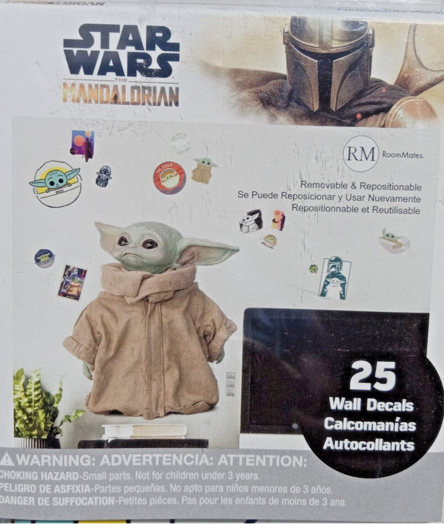 RoomMates Star Wars the Mandalorian The Child (Baby Yoda) Peel and Stick Wall Decal
