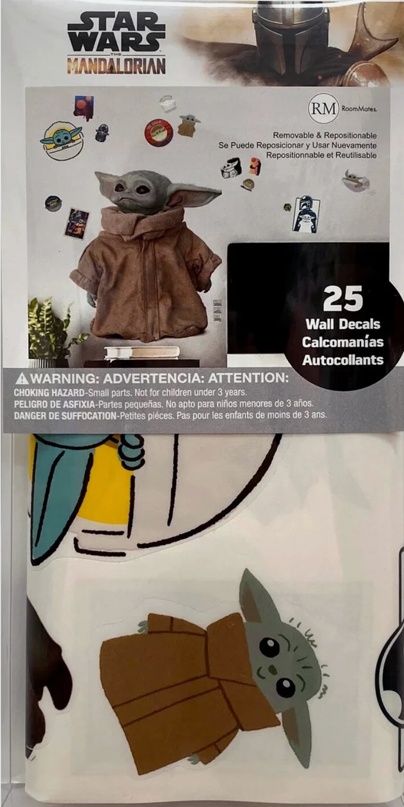 RoomMates Star Wars the Mandalorian The Child (Baby Yoda) Peel and Stick Wall Decal