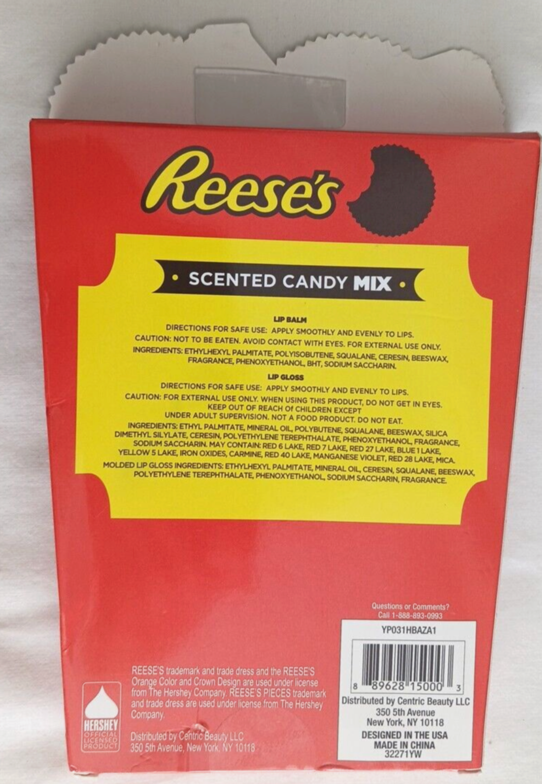 Reese's candy mix 6-pack lip balm & gloss set