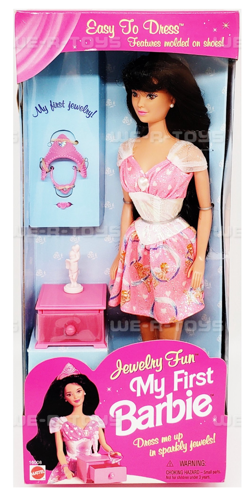 Jewelry Fun My First Barbie Doll Mattel 1996 #16008 NRFB