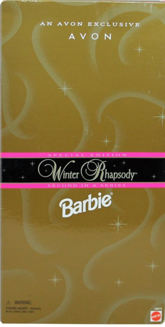 Winter Rhapsody Barbie Doll Brunette Special Edition Avon Exclusive Mattel 1996