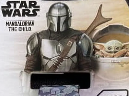 Disney by Lucasfilm Unisex 30mm Plastic Strap LED Wristwatch, Green & Black