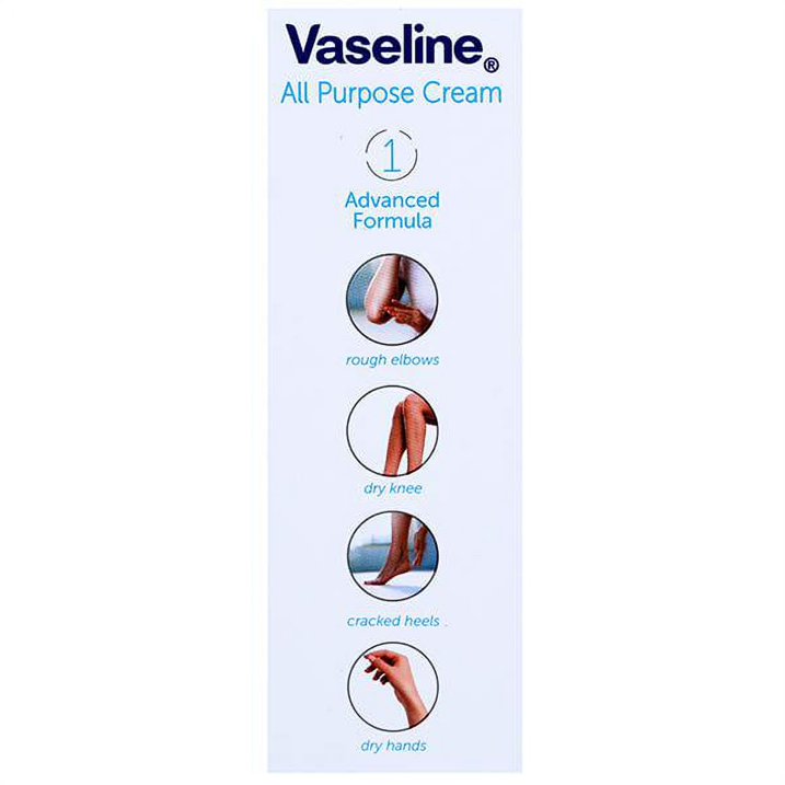 Vaseline Intensive Care All Purpose Cream Rough Cracked Skin Relief Advanced + Concentrated Formula 1.41 Oz.(2pk)