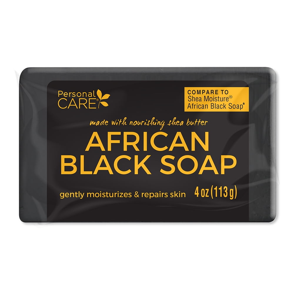 Personal Care African Black Soap. Anti Acne. 4 oz / 113 G (2pk)