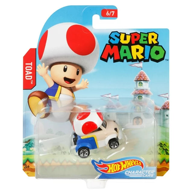Hot Wheels Mario Brothers Toad Toy