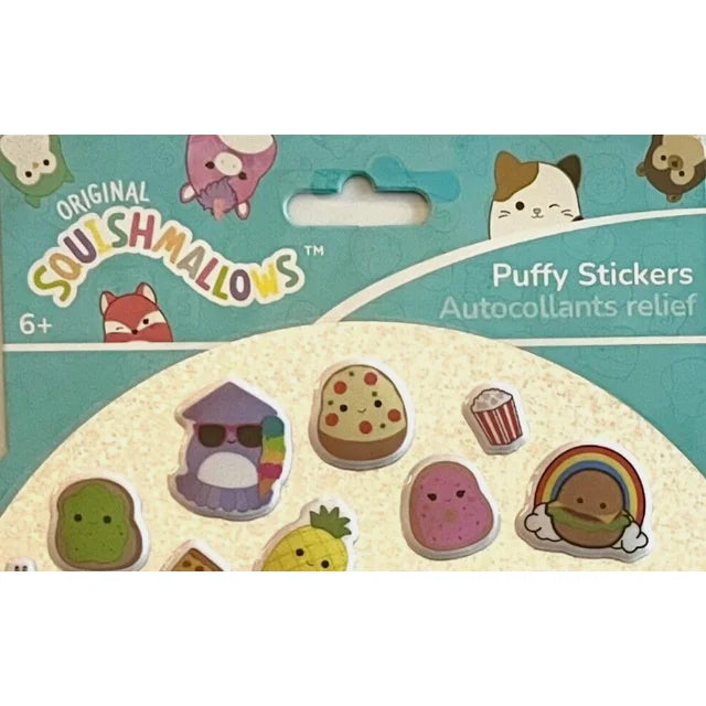 Squishmallows Puffy Stickers Autocollants Relief 508515 (2pk)