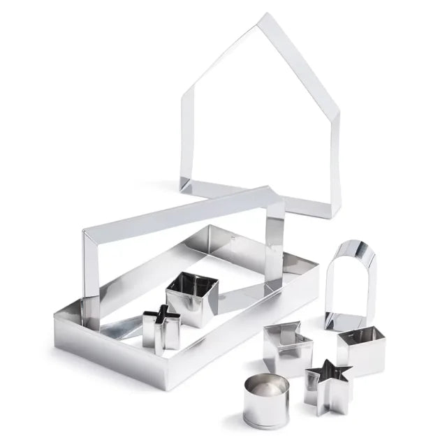 Martha Stewart The Holiday Collection, 10-Piece Stainless Steel Cookie Cutter Set